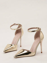 Women's Pointed Toe Hollow Out One-Strap High Heeled Sandals
